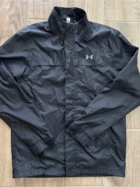 Under Armour Men's Black Windbreaker/Rain Jacket